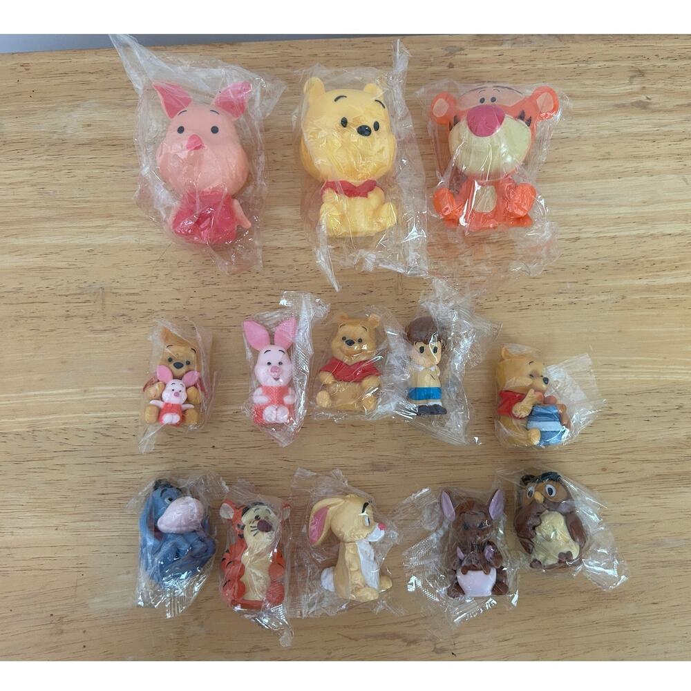 Winnie the Pooh Figurine Set  Character Collection – Action Figures Cake Topper